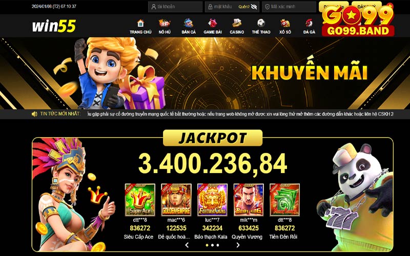 Khuyến mãi 55win55 99k hoàn toàn miễn phí tăng trải nghiệm cá cược cho bet thủ